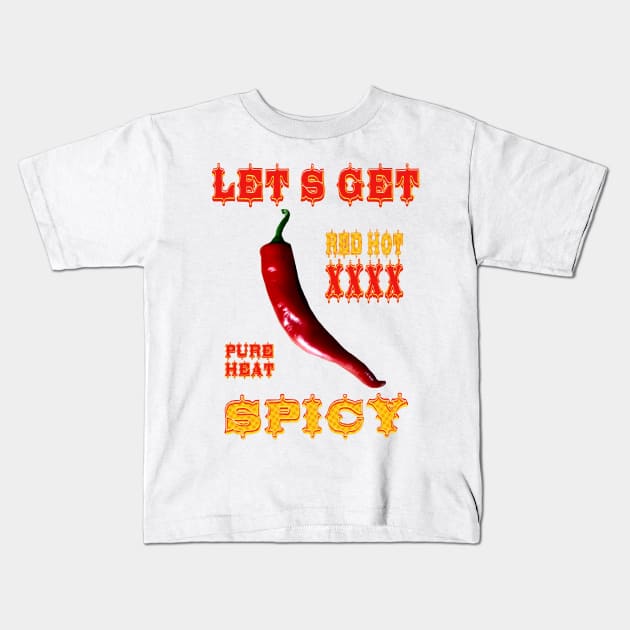 Hot Chili Spicy Food Expert Kids T-Shirt by PlanetMonkey